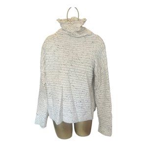 Madewell Cowlneck Cream Sweater, Size Medium